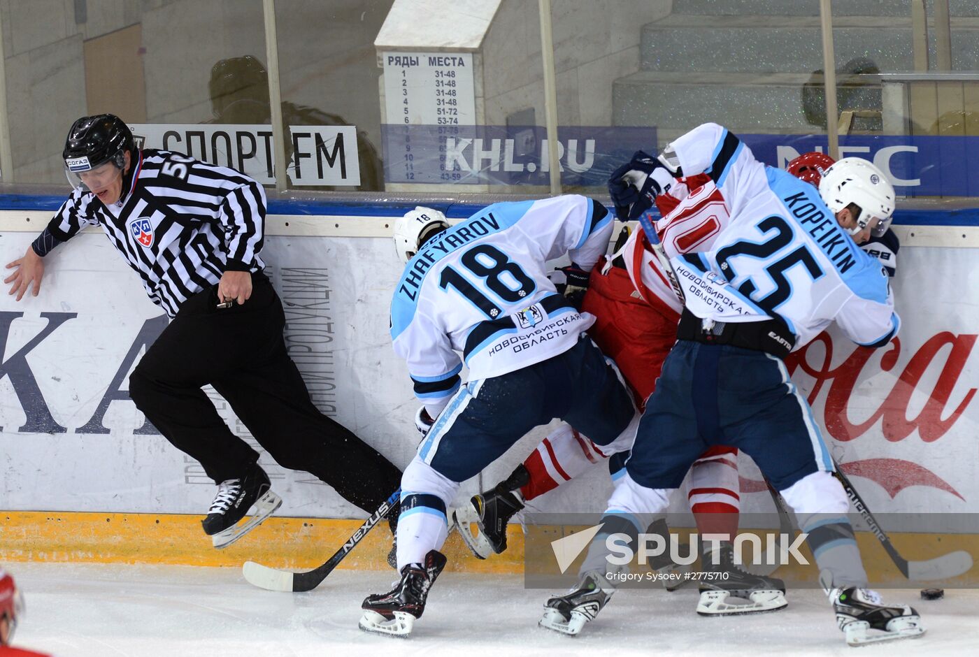 Hockey. KHL. Spartak vs Sibir