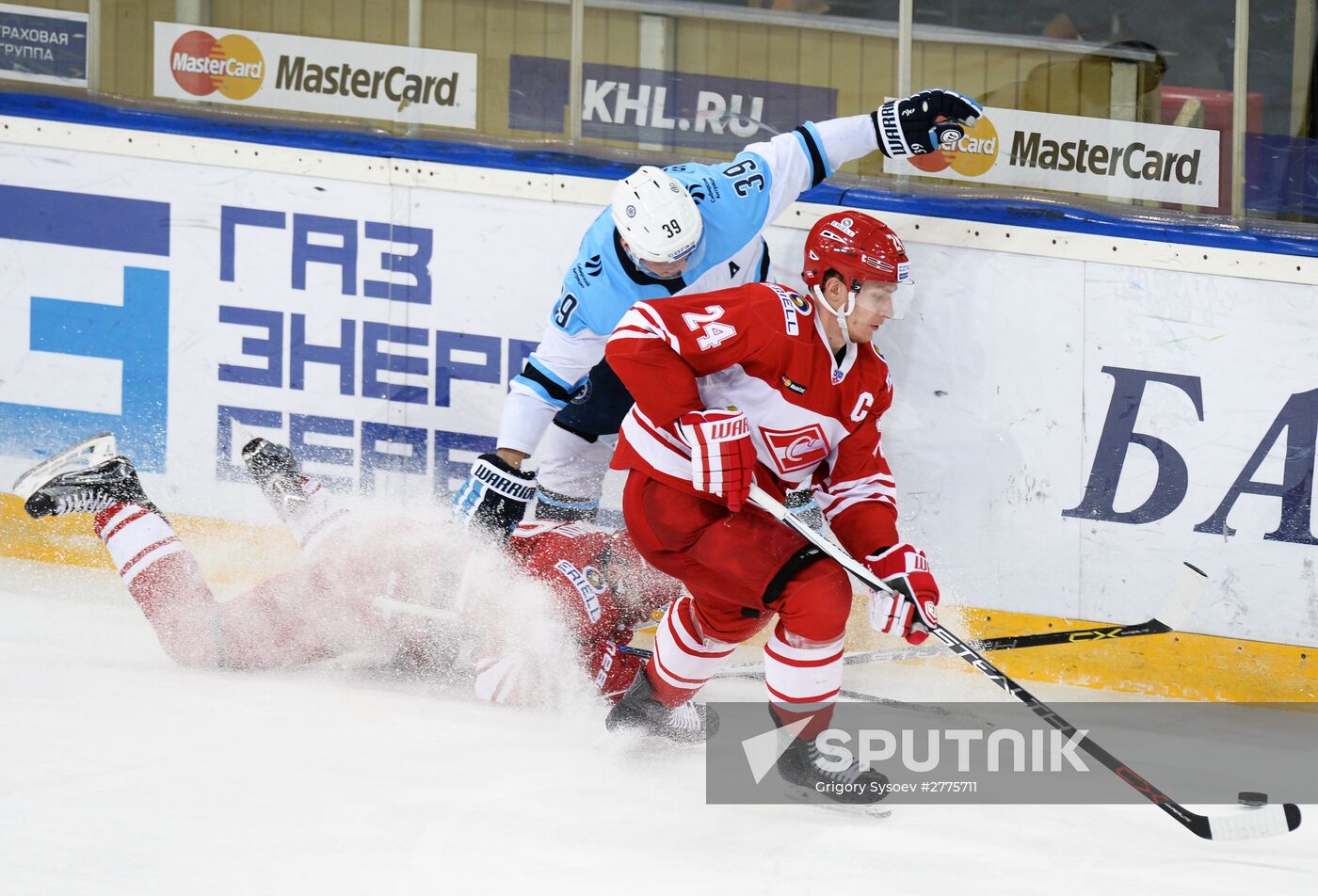 Hockey. KHL. Spartak vs Sibir