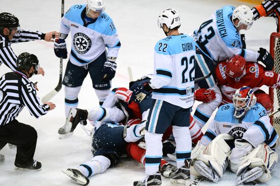 Hockey. KHL. Spartak vs Sibir
