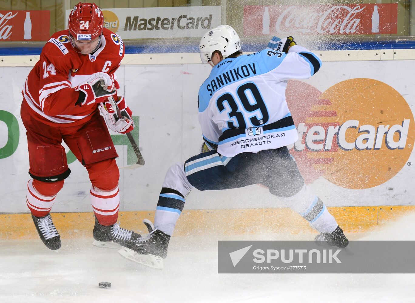 Hockey. KHL. Spartak vs Sibir