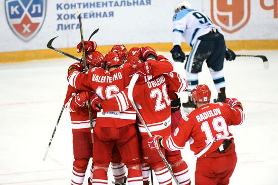 Hockey. KHL. Spartak vs Sibir