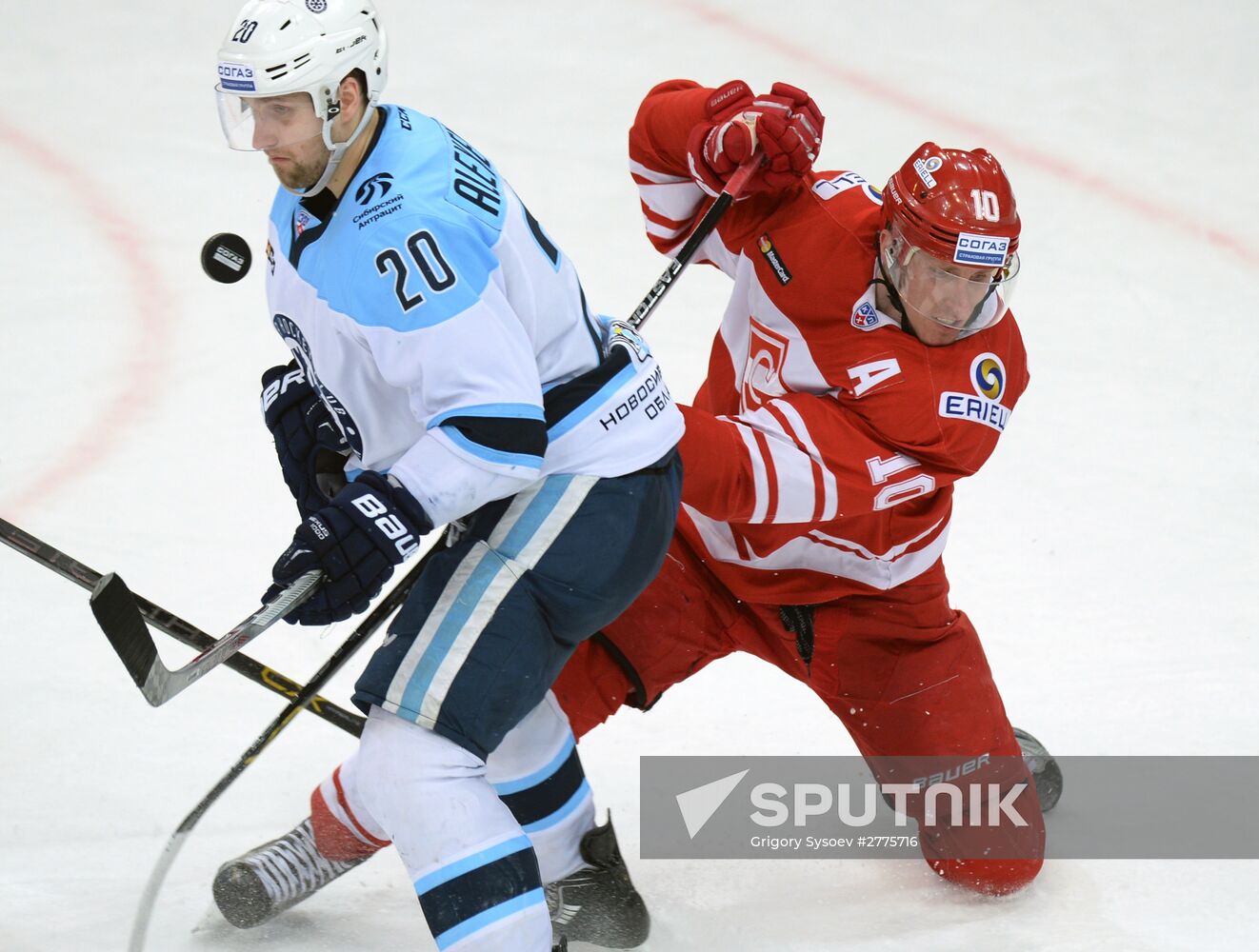 Hockey. KHL. Spartak vs Sibir