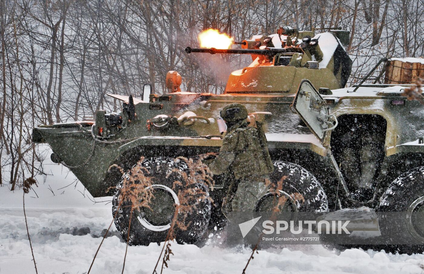 Russian Engineering Corps' stormtroopers during drills