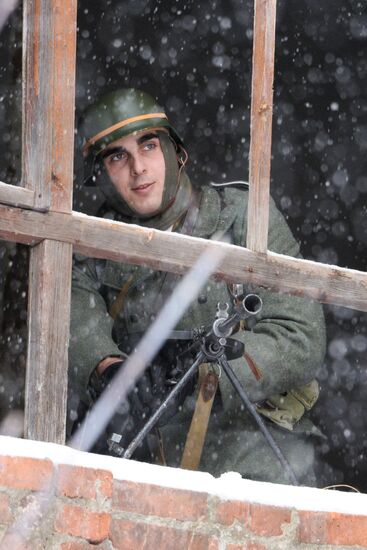 Russian Engineering Corps' stormtroopers during drills