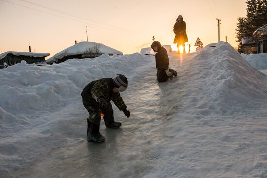 Winter in Omsk Region