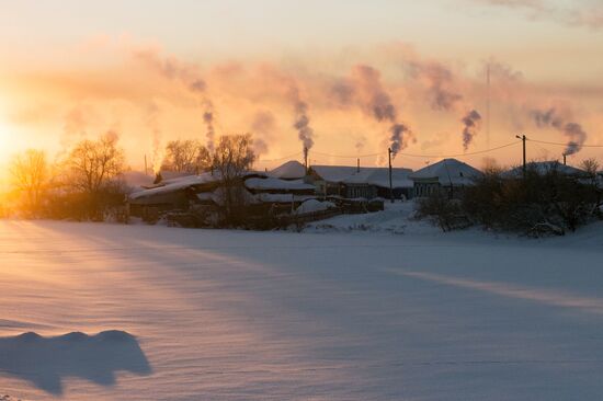 Winter in Omsk Region