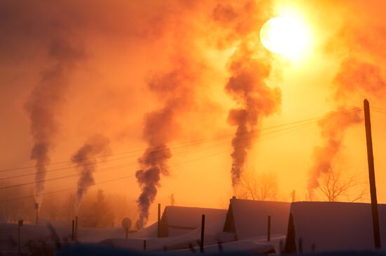 Winter in Omsk Region