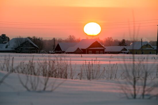Winter in Omsk Region