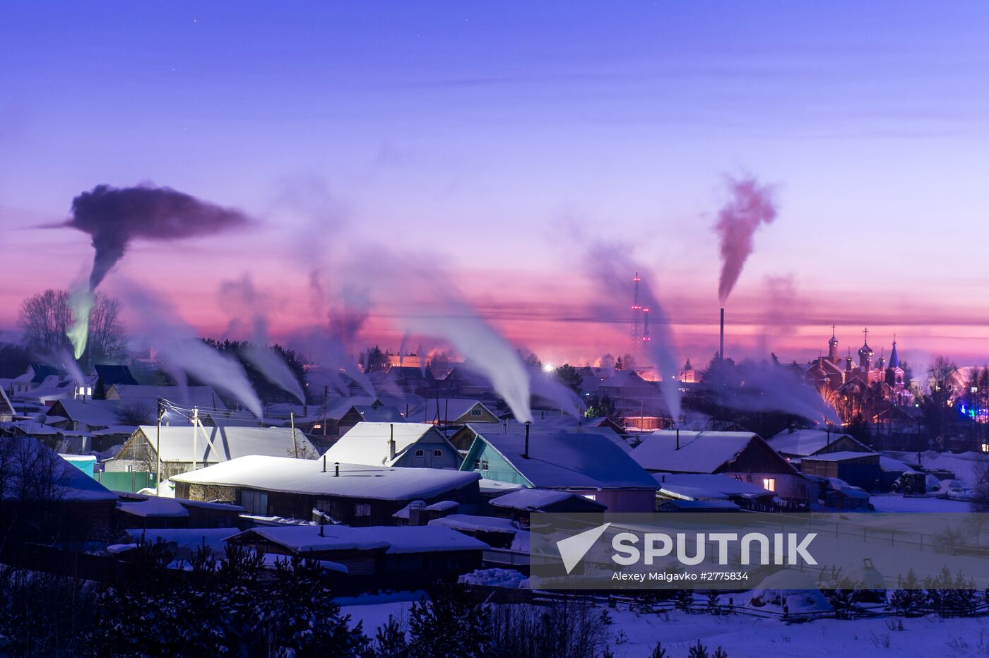 Winter in Omsk Region