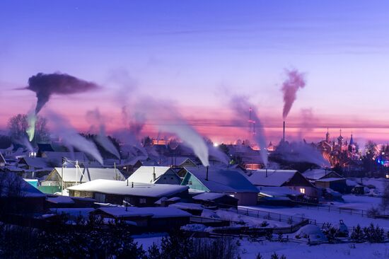 Winter in Omsk Region