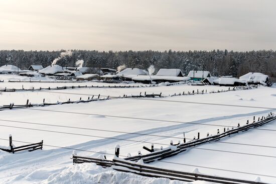 Winter in Omsk Region