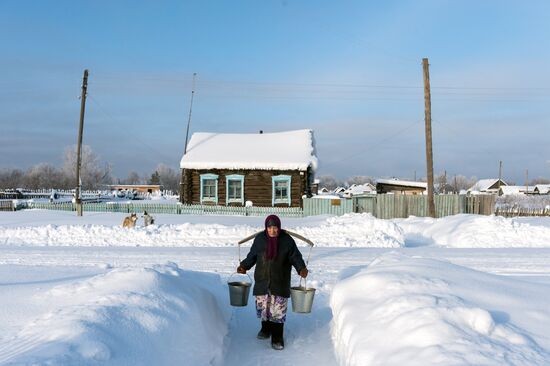 Winter in Omsk Region
