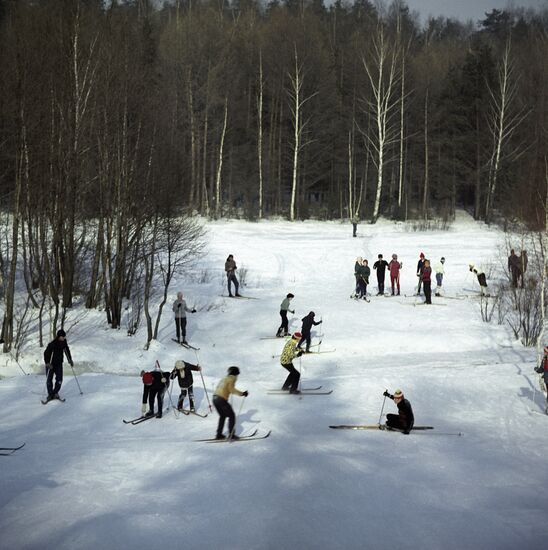 Winter leisure in Moscow suburbs