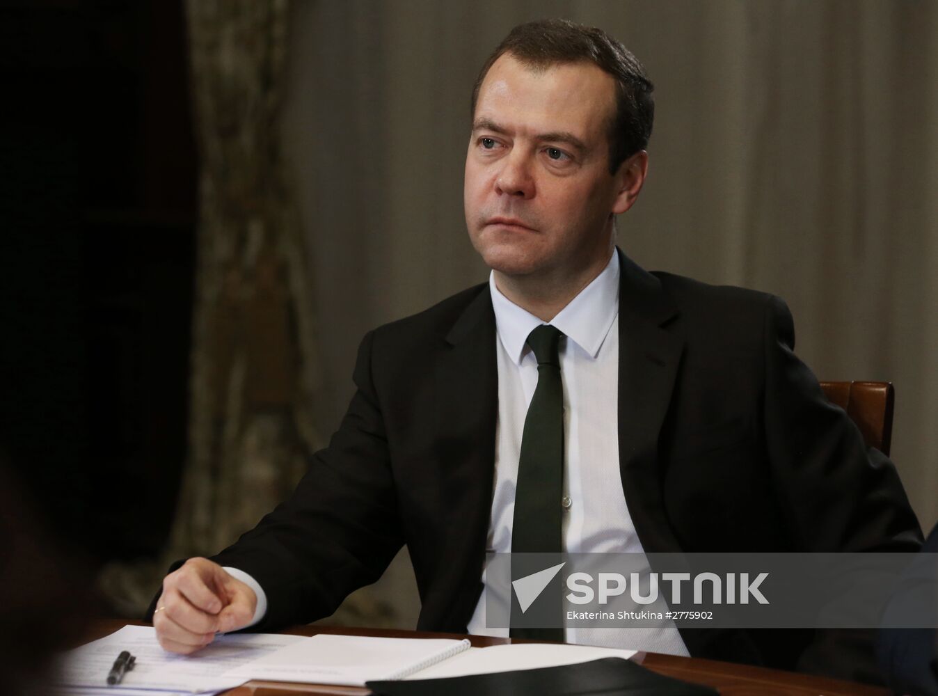 Prime Minister Dmitry Medvedev at meeting with members of Government Expert Council
