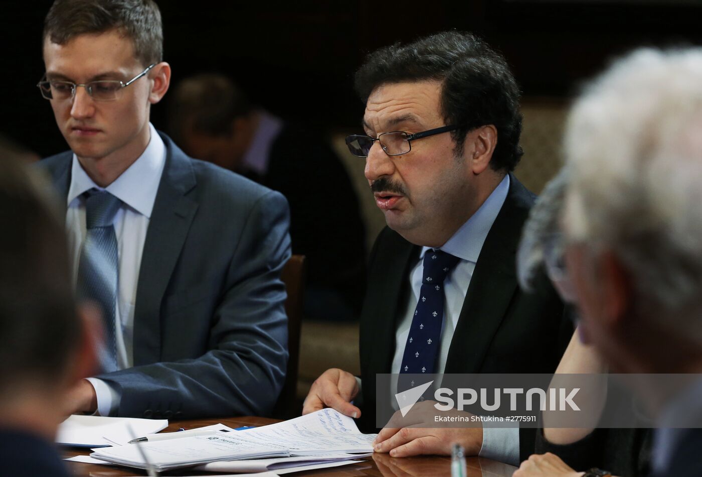 Prime Minister Dmitry Medvedev at meeting with members of Government Expert Council