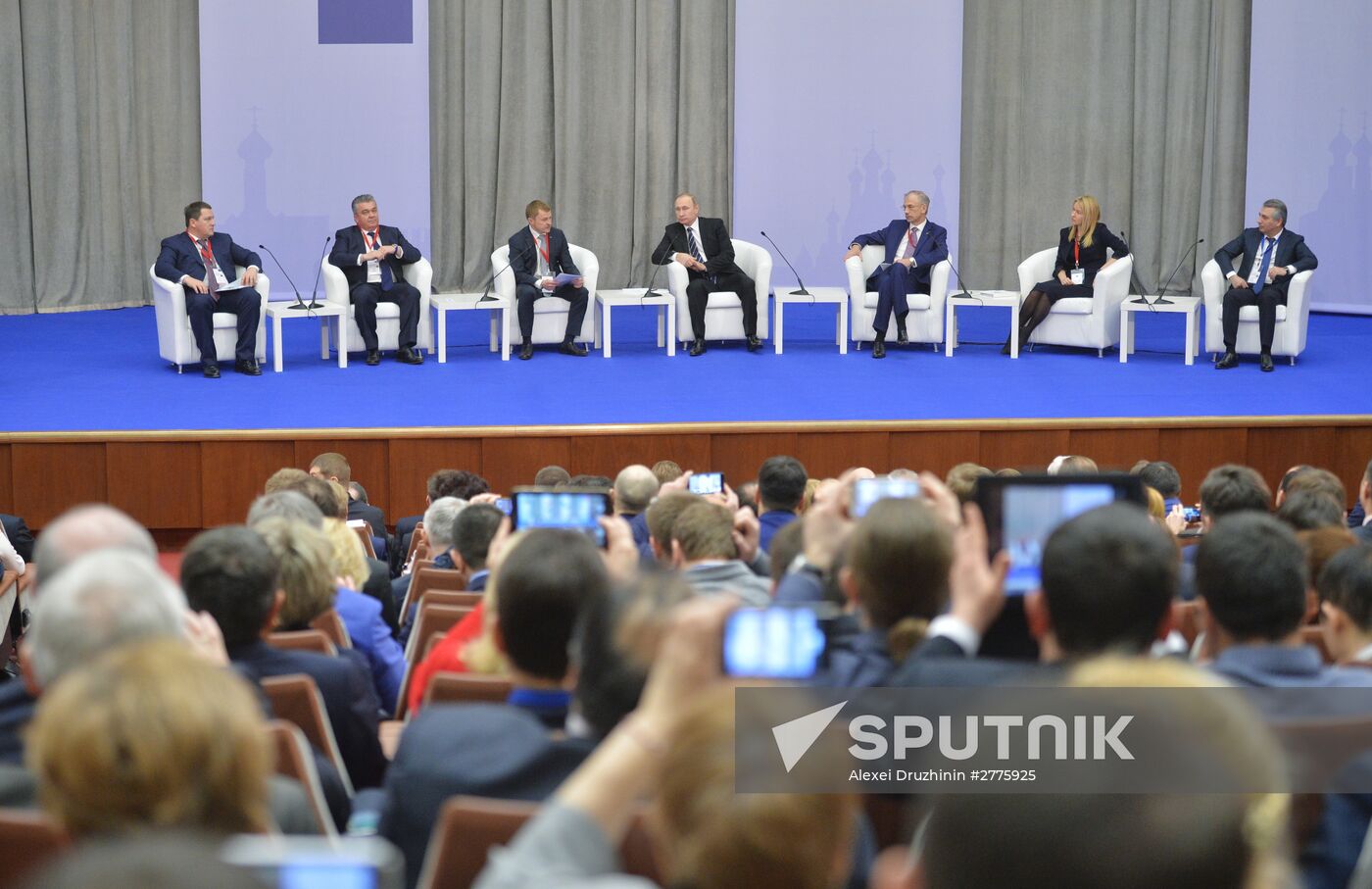 President Vladimir Putin attends 'Are Small Businesses a National Idea?' national forum
