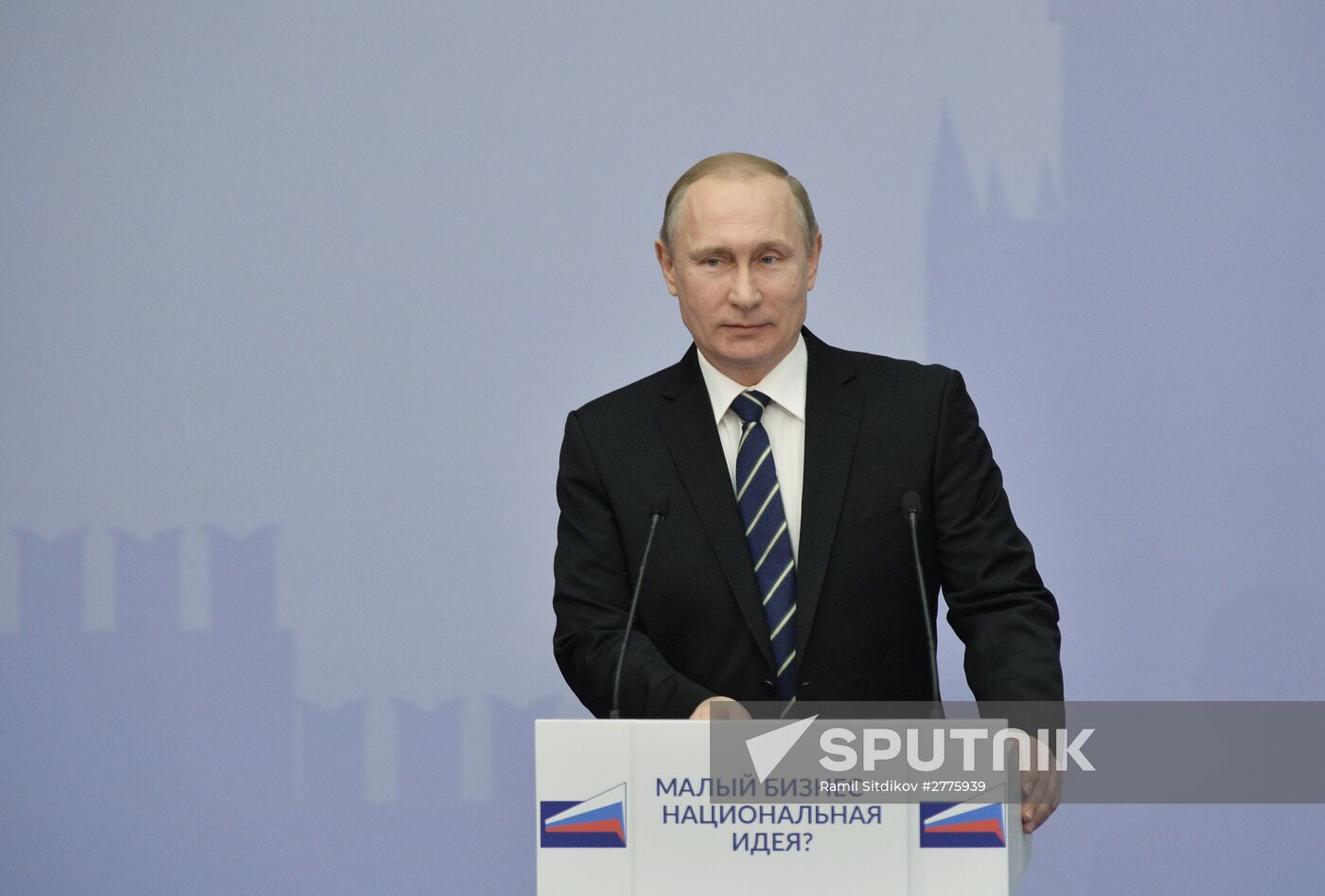 President Vladimir Putin attends 'Are Small Businesses a National Idea?' national forum