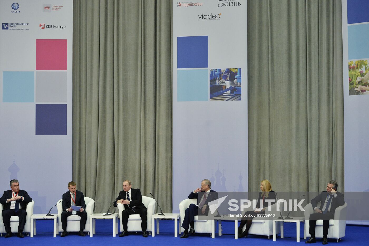 President Vladimir Putin attends "Are Small Businesses a National Idea?" national forum