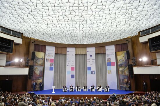 President Vladimir Putin attends "Are Small Businesses a National Idea?" national forum
