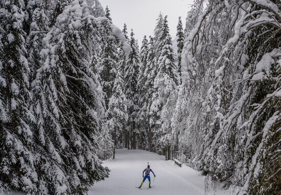 Biathlon World Cup 6th leg. Training