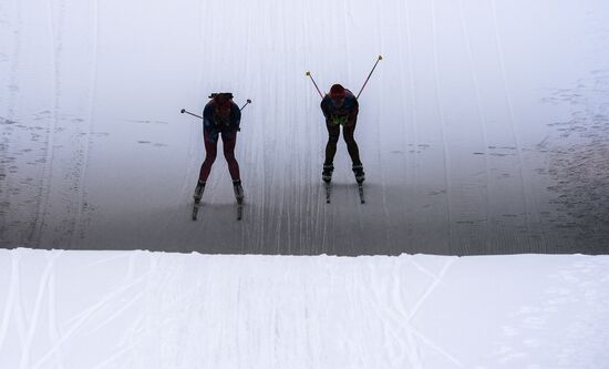 Biathlon World Cup 6th leg. Training