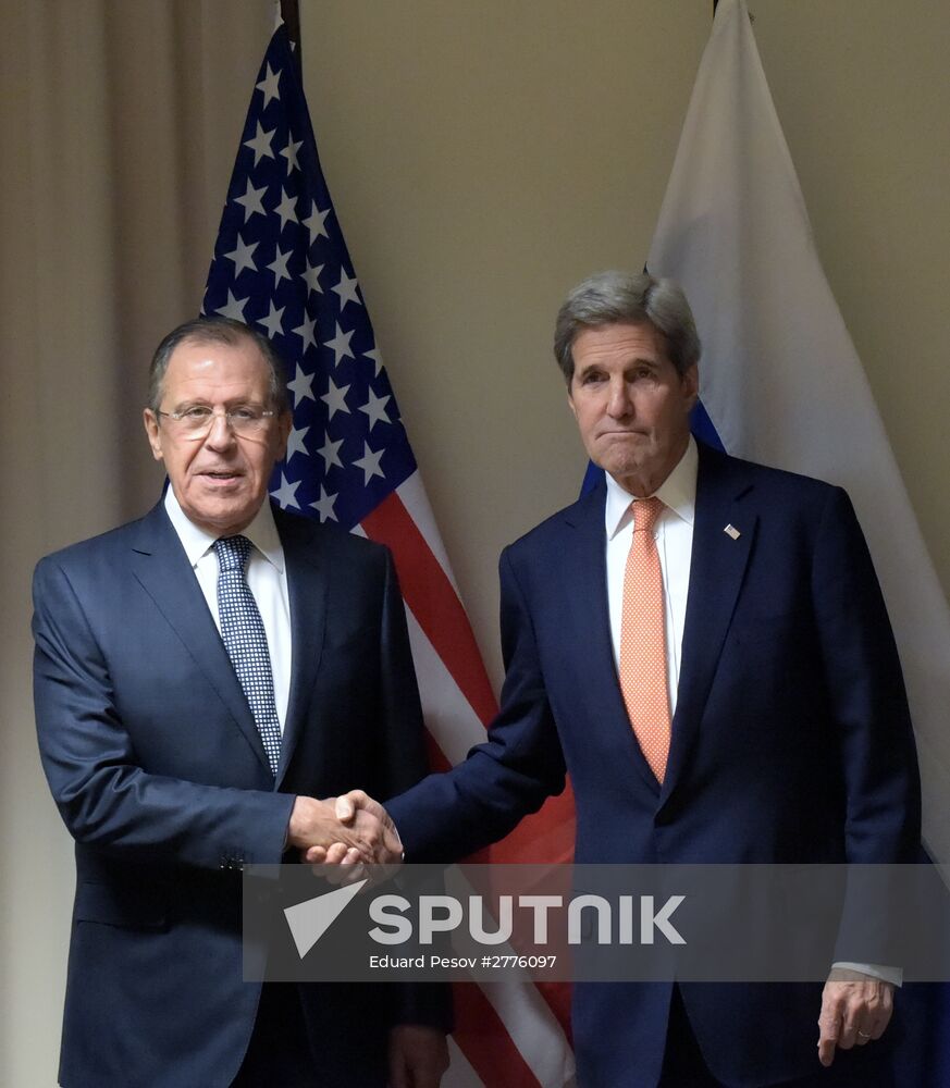 Russian Foreign Affairs' Minister Sergei Lavrov's meeting with U.S. Secretary of State John Kerry