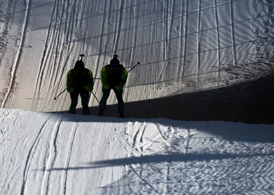 Biathlon World Cup 6th leg. Training