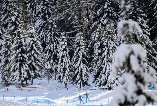 Biathlon World Cup 6th leg. Training