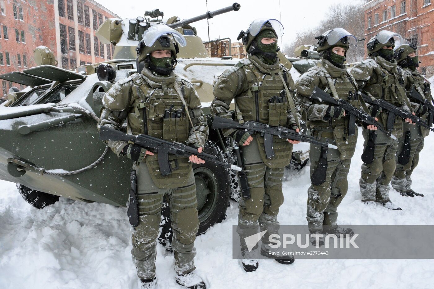 Assault battalion of Russian army's engineer force conduct military exersize