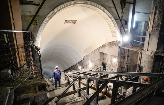 Renovation of entrance hall of Moscow Metro's Prospekt Mira station