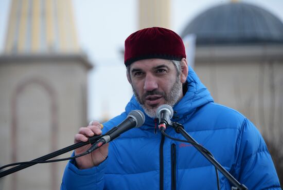 Rally in support of Ramzan Kadyrov in Grozny