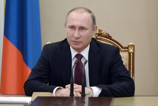 President Putin chairs meeting of Russia's Security Council