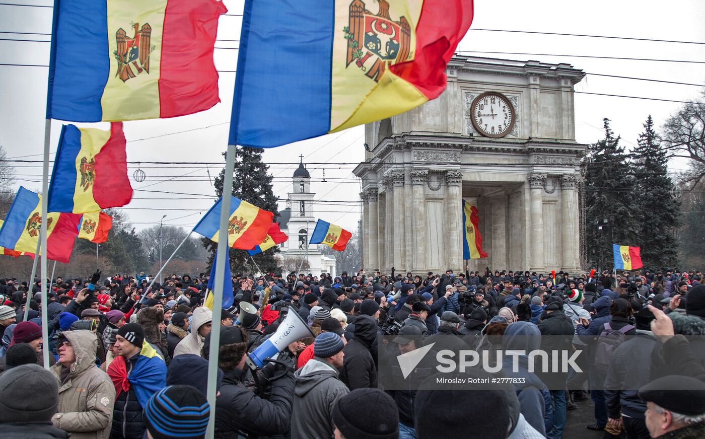 Mass protests in Chisinau