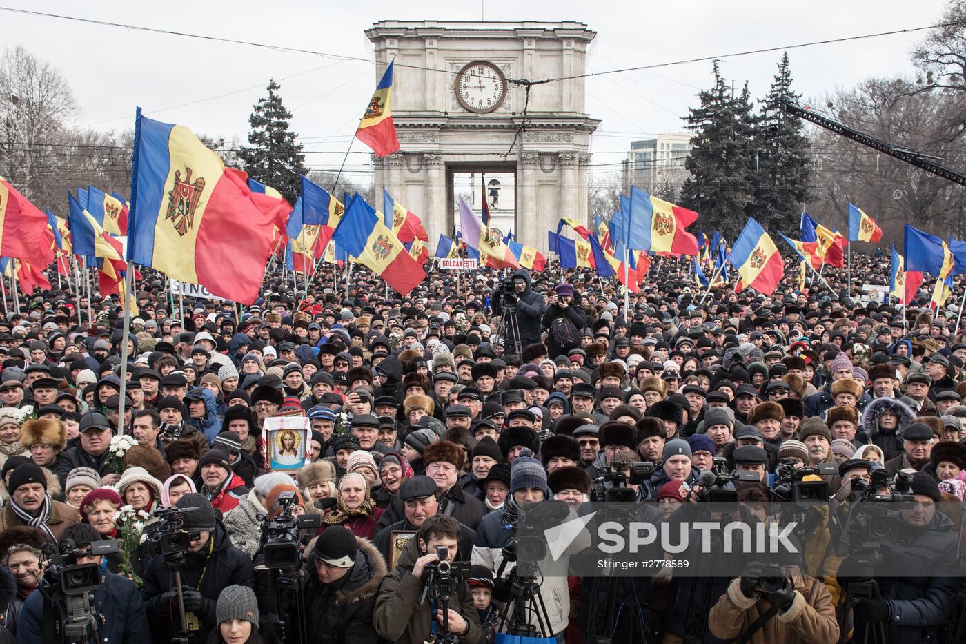 Protest rallies in Moldova
