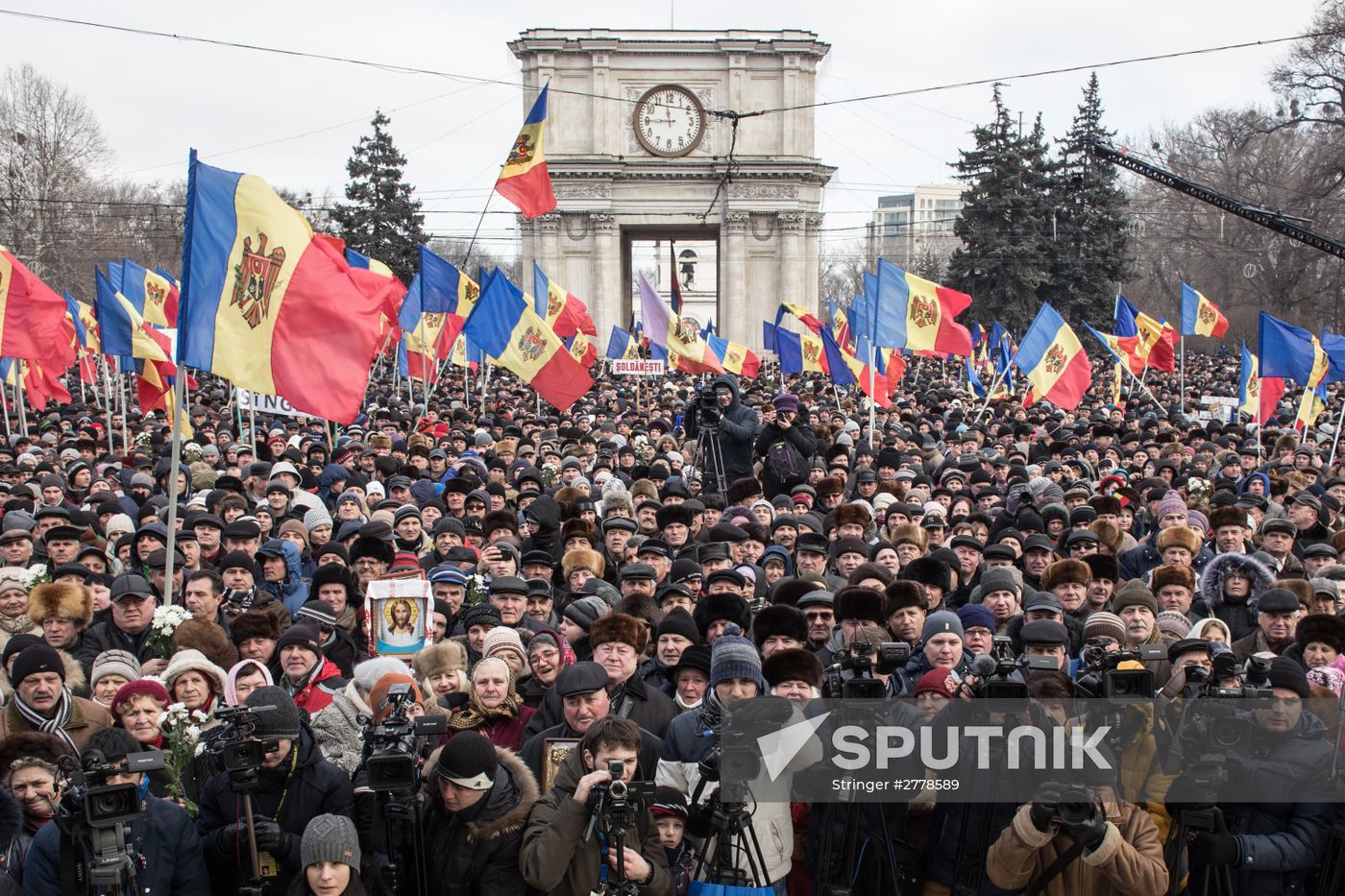 Protest rallies in Moldova