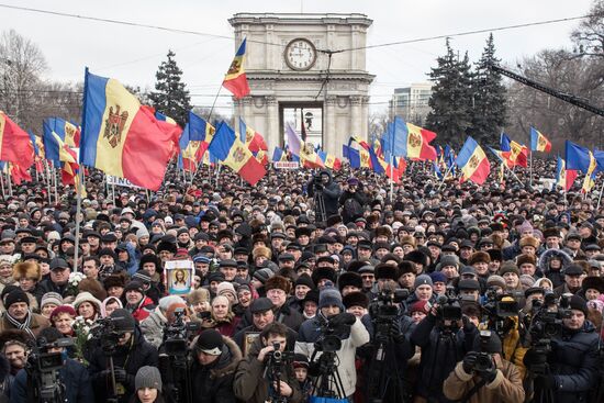 Protest rallies in Moldova