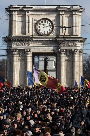 Protest rallies in Moldova