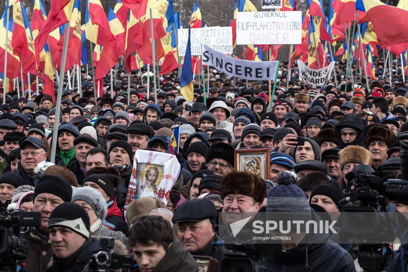 Protest rallies in Moldova