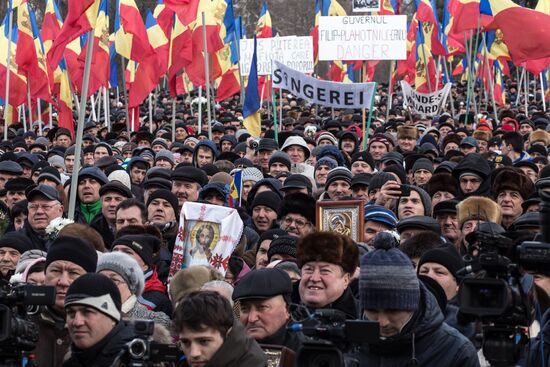 Protest rallies in Moldova