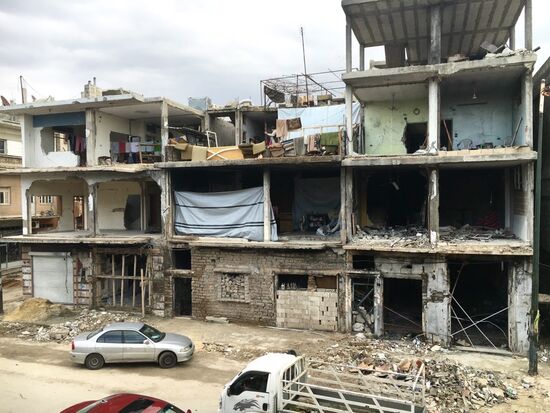 Destruction in Homs, Syria