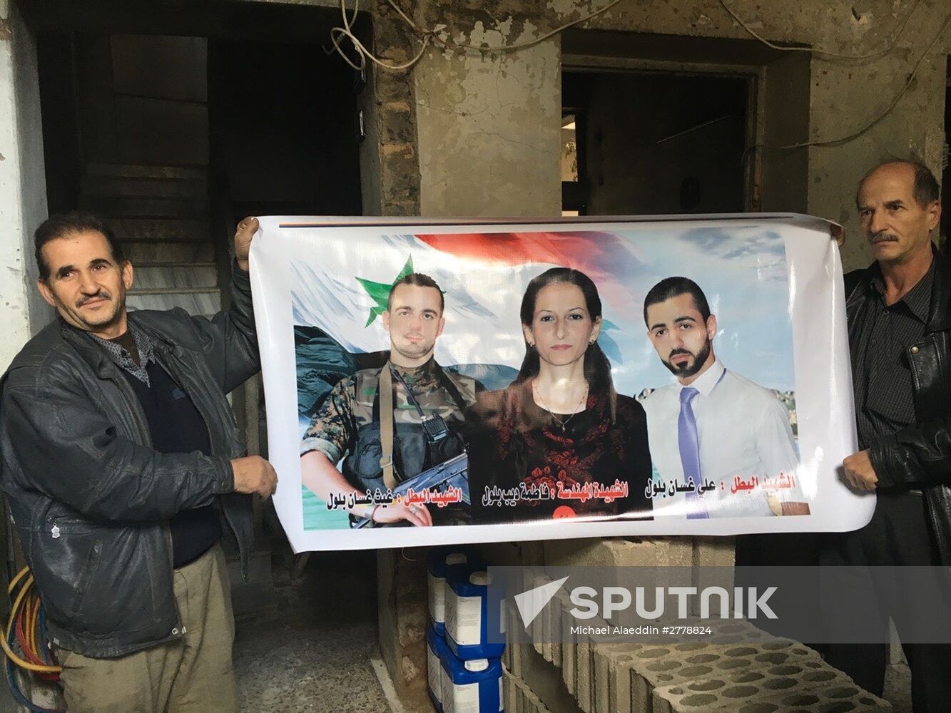 Destruction in Homs, Syria