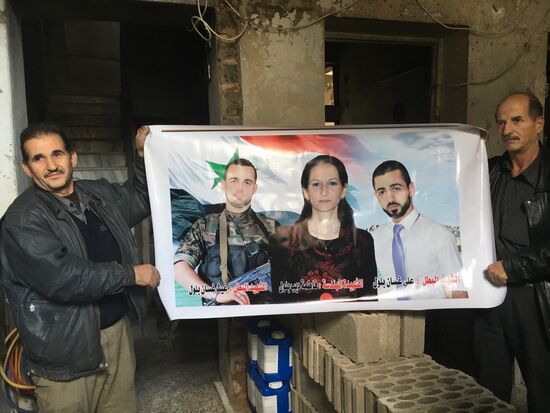 Destruction in Homs, Syria