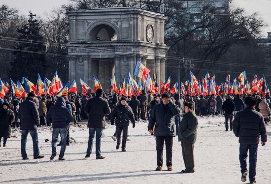 Protest rallies in Moldova
