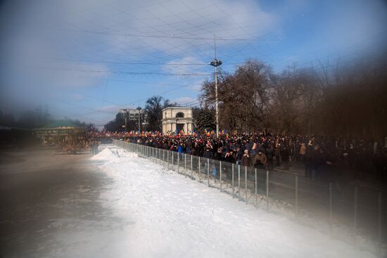 Protest rallies in Moldova