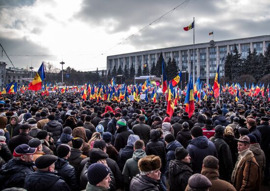 Protest rallies in Moldova