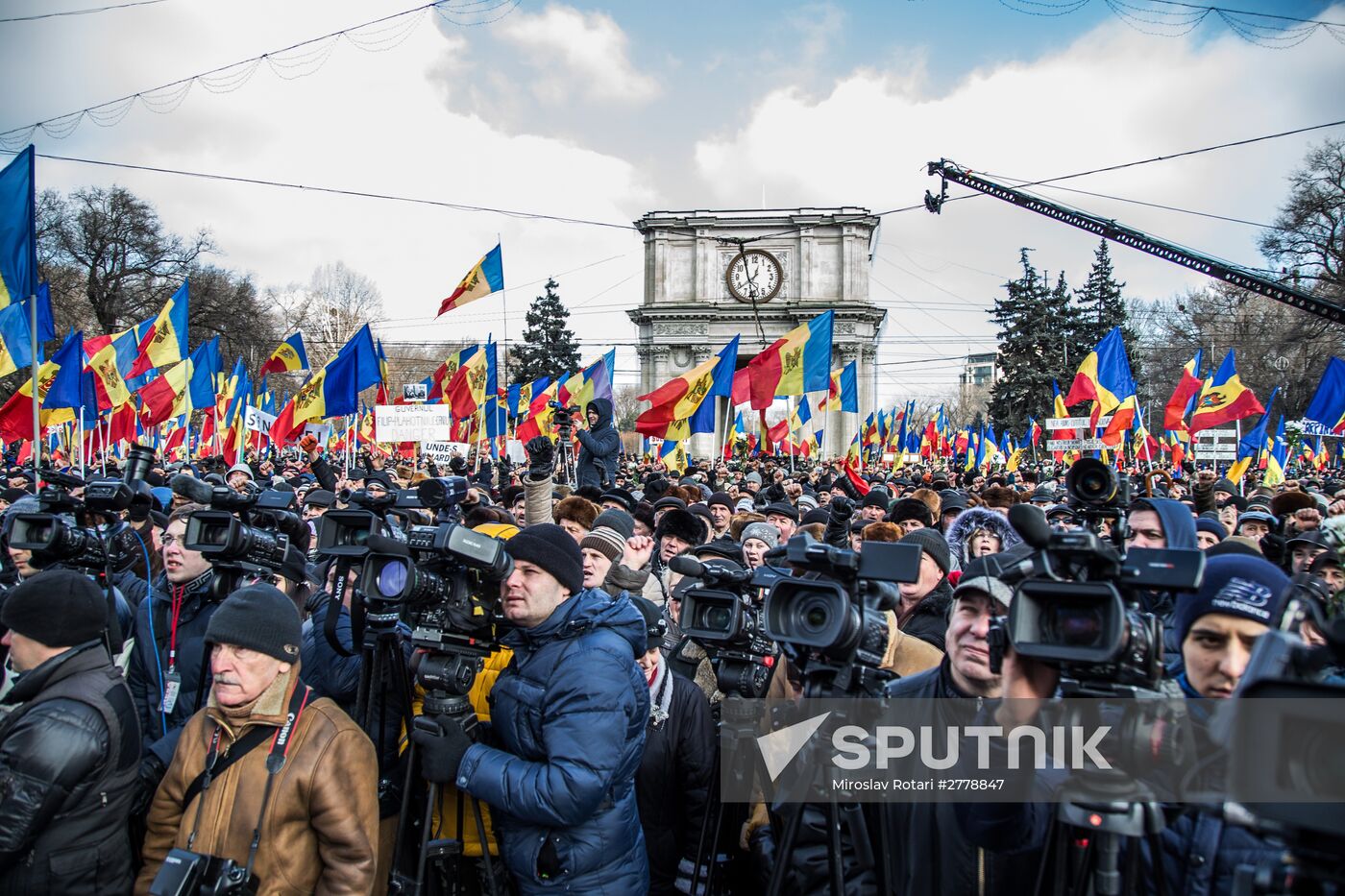 Protest rallies in Moldova