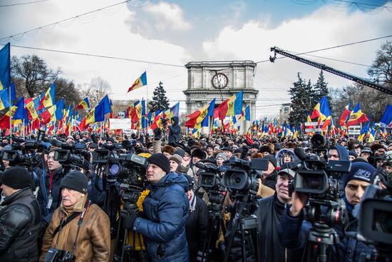 Protest rallies in Moldova