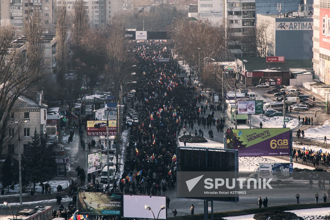 Protest rallies in Moldova