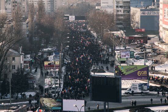 Protest rallies in Moldova