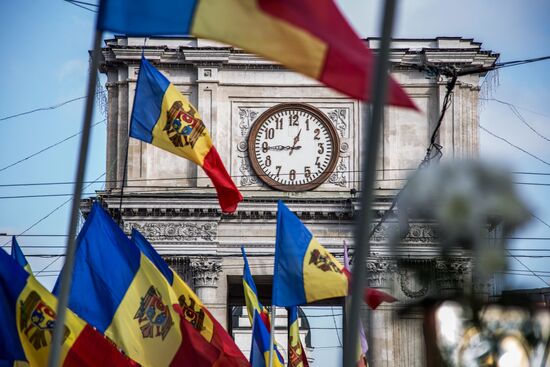 Protest rallies in Moldova